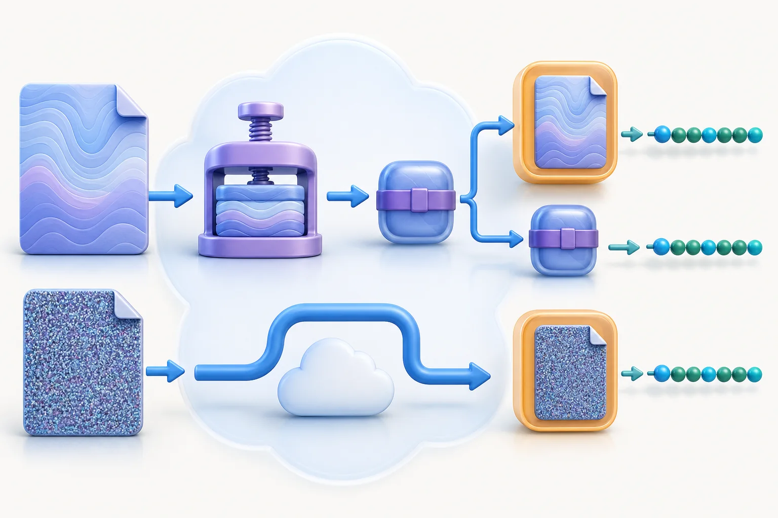 Cloud compression diagram