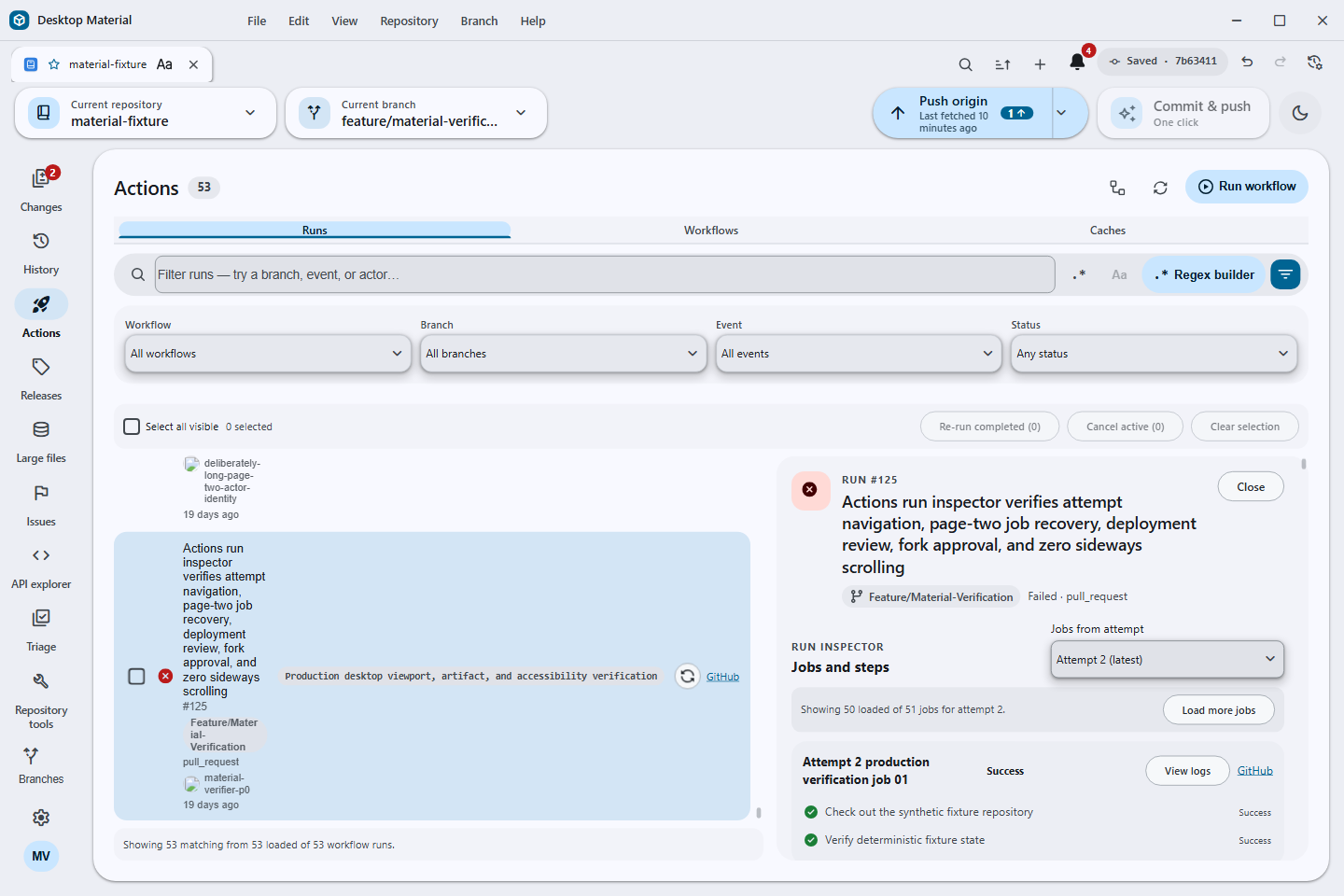 Attempt-aware Actions jobs