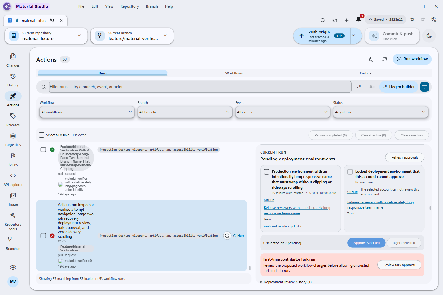 Pending deployment review